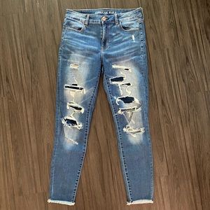 american eagle super stretch skinny jeans